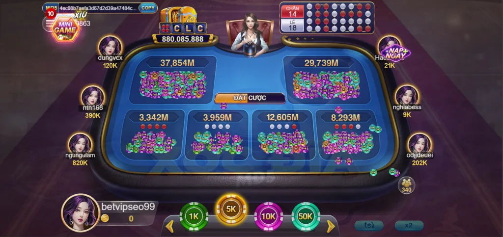 Game Xóc Đĩa Tại Betvip