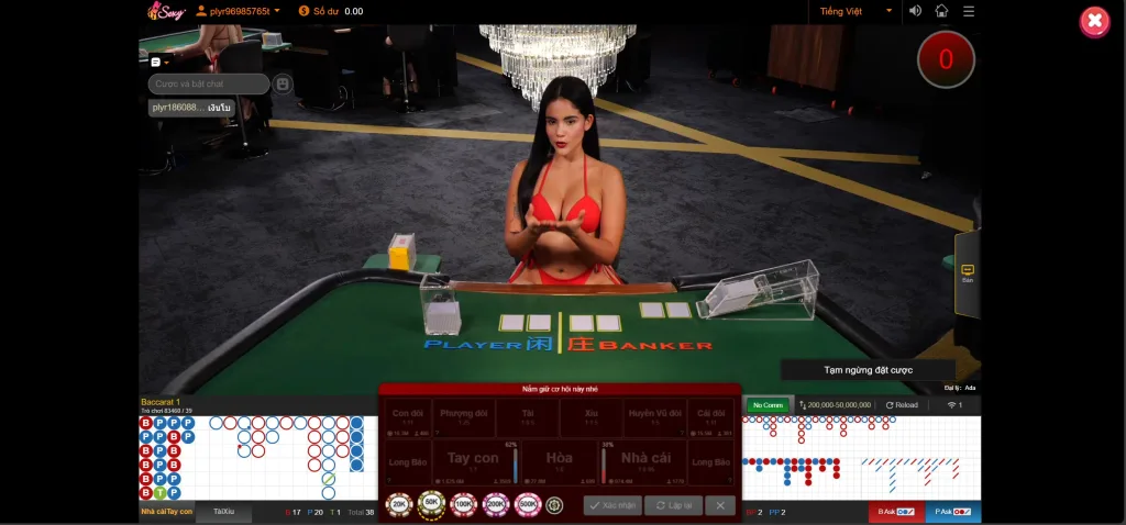 Game Sexy Baccarat Tại Betvip