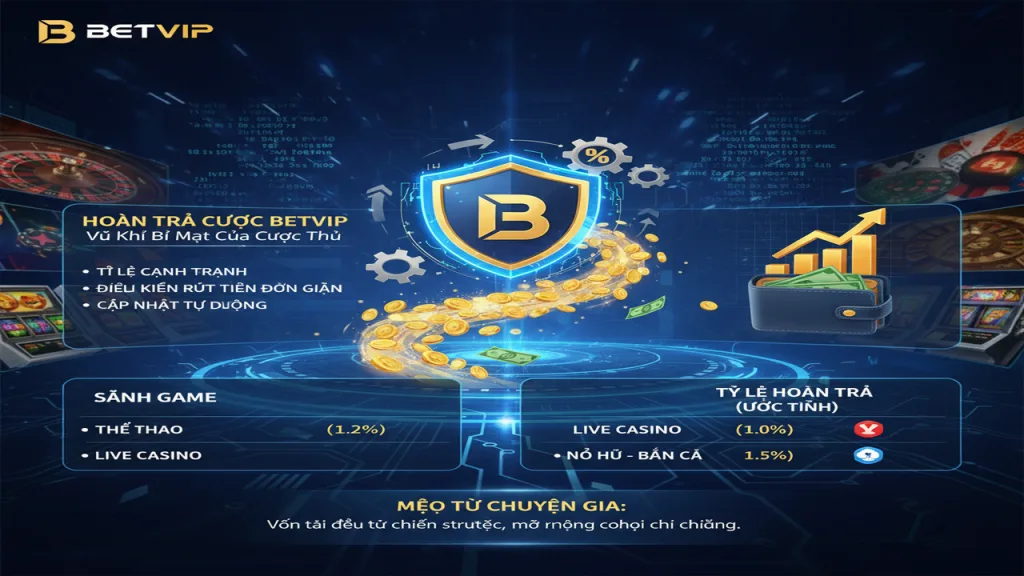 Tối ưu hoàn trả Betvip