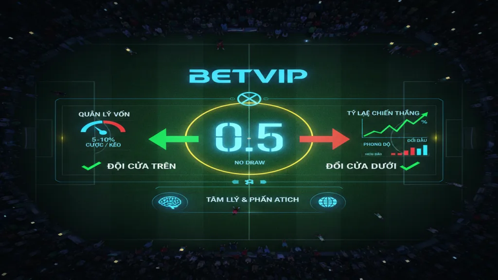 Mẹo kèo chấp 1/2 Betvip